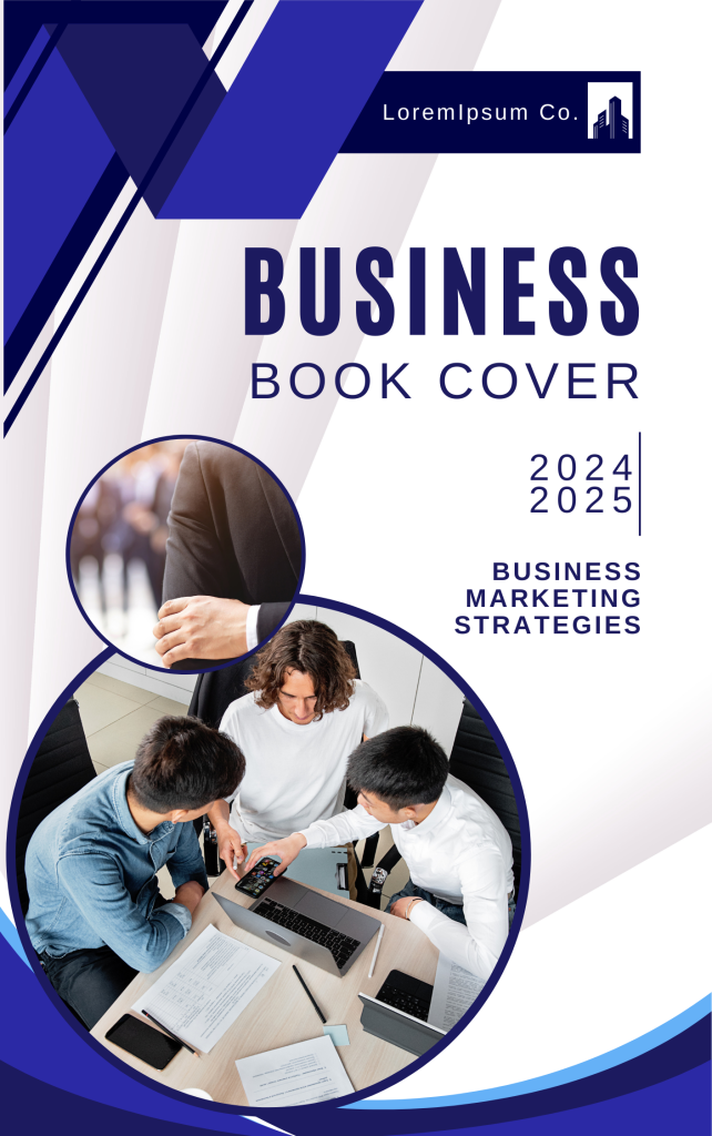 White and Blue Modern Business Book Cover