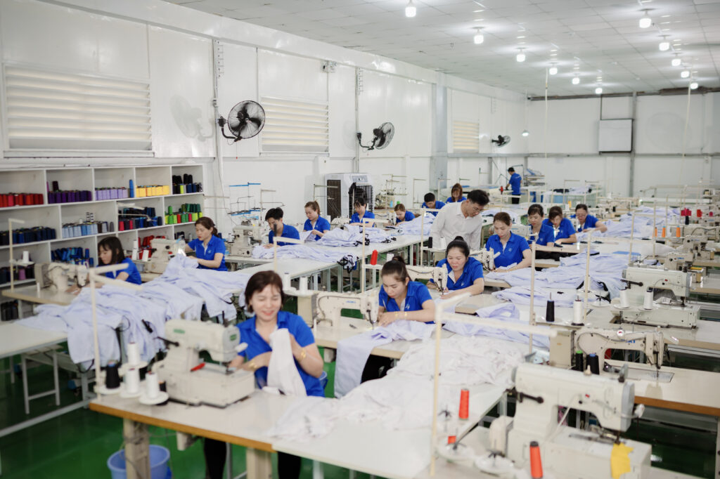 Iron Horse garment production floor in Ho Chi Minh City, Vietnam