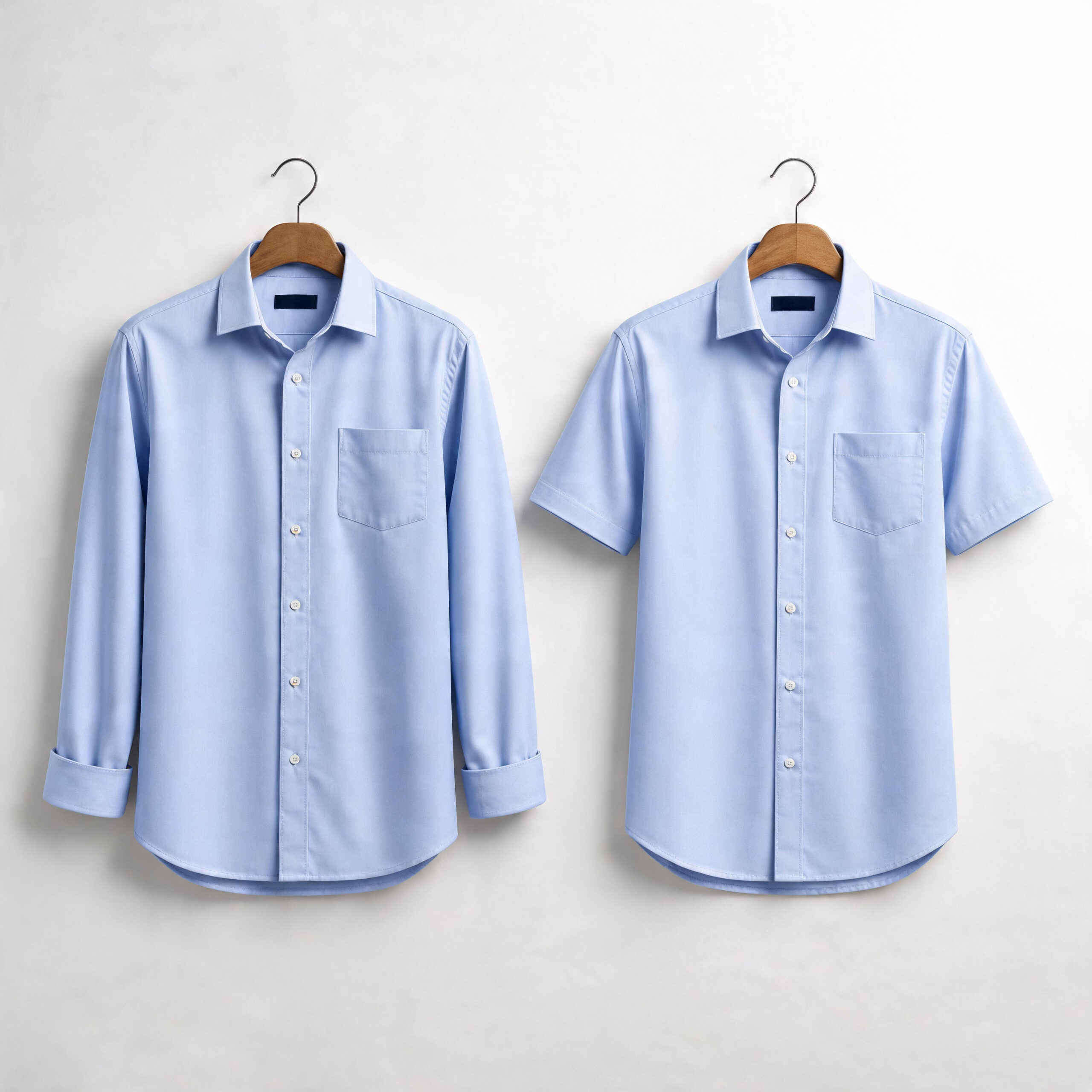 Classic Long and Short Sleeve Button-Down Shirt - Ảnh 3